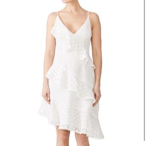 KEEPSAKE 🔥 The label, Polka Dots White Midi Dress